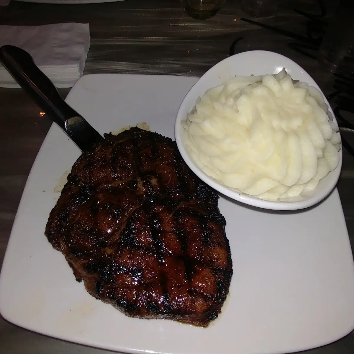 Sirloin Steak and Mashed Potatoes