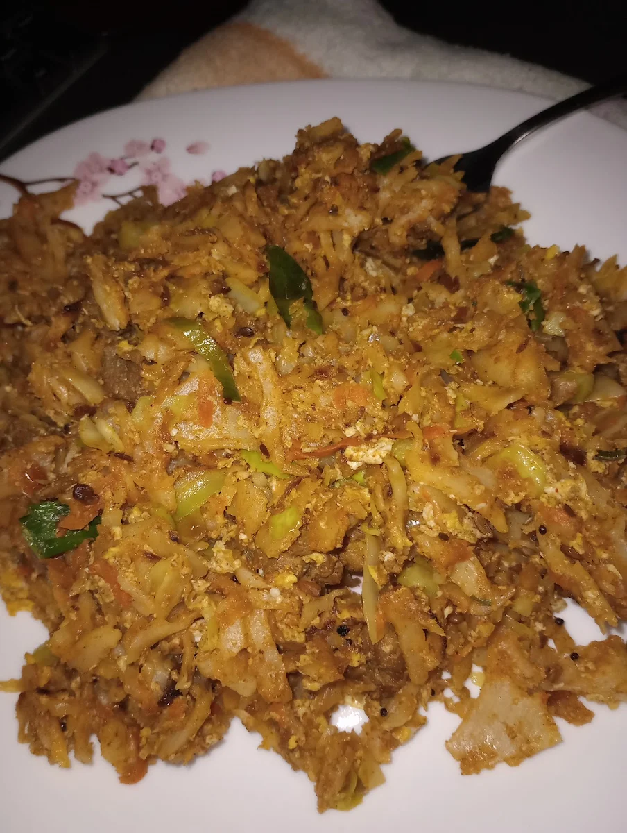 Veggie Kothu Roti with Egg