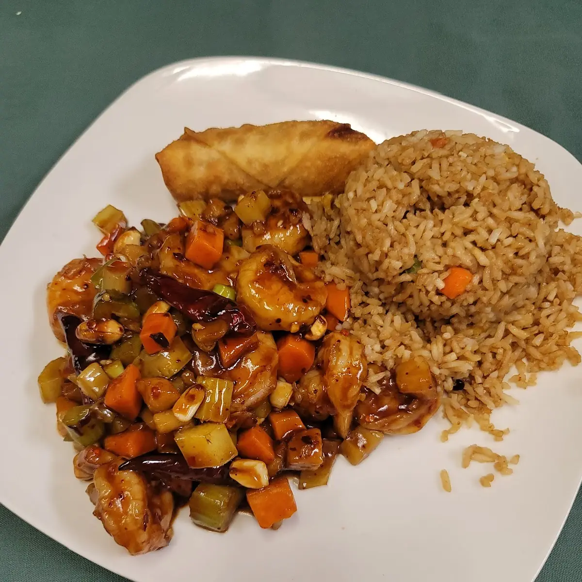 Triple Delight in Kung Pao