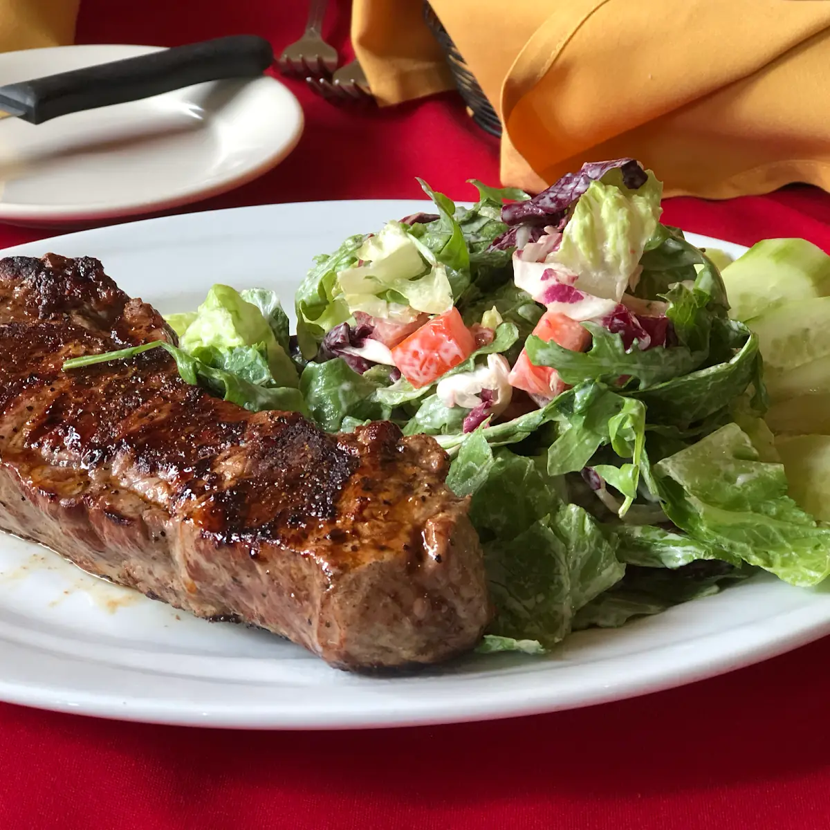 Grilled New York Strip Roquerfort