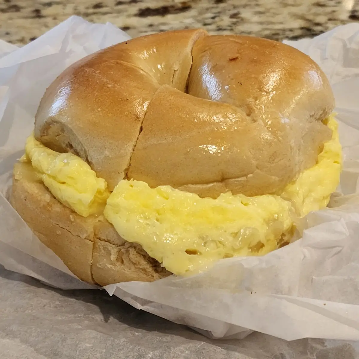 Egg and Cheese Bagel Sandwich