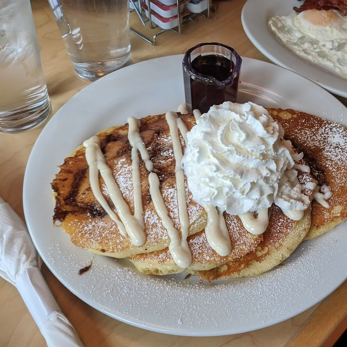 Cinnamon Pancake Combo