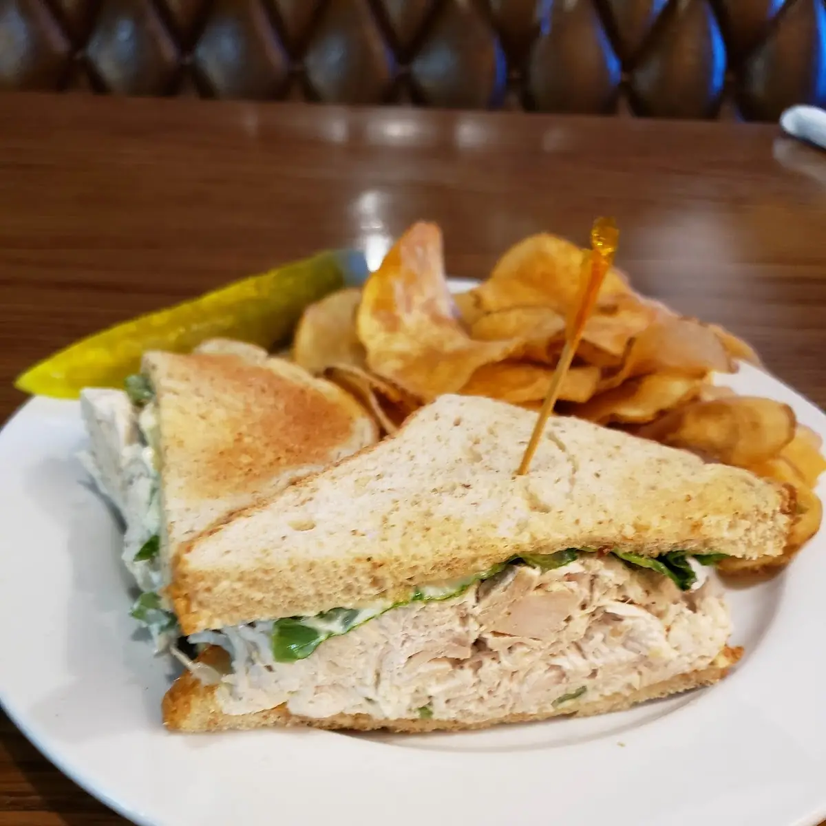 Chicken Salad Sandwich with Wing Chips