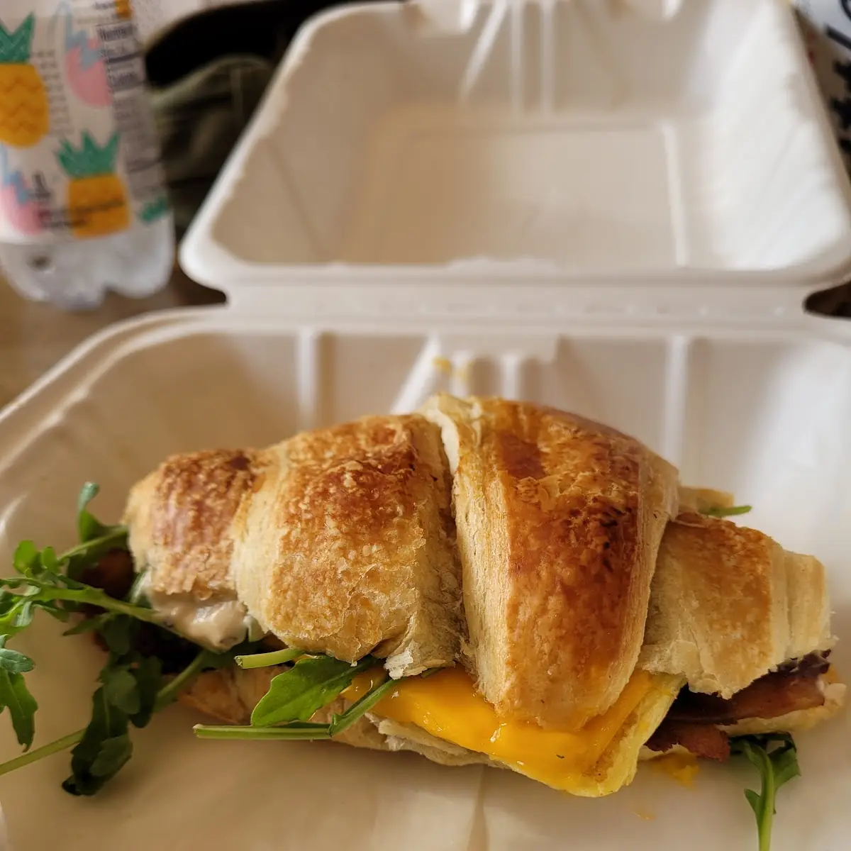 Vegan Bacon Egg and Cheese
