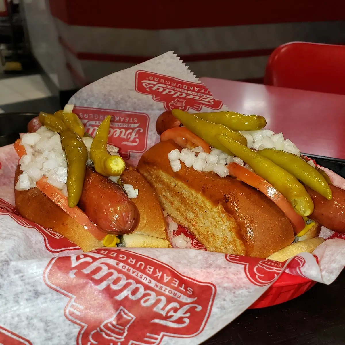 Chicago Dog with Extra Hot Peppers