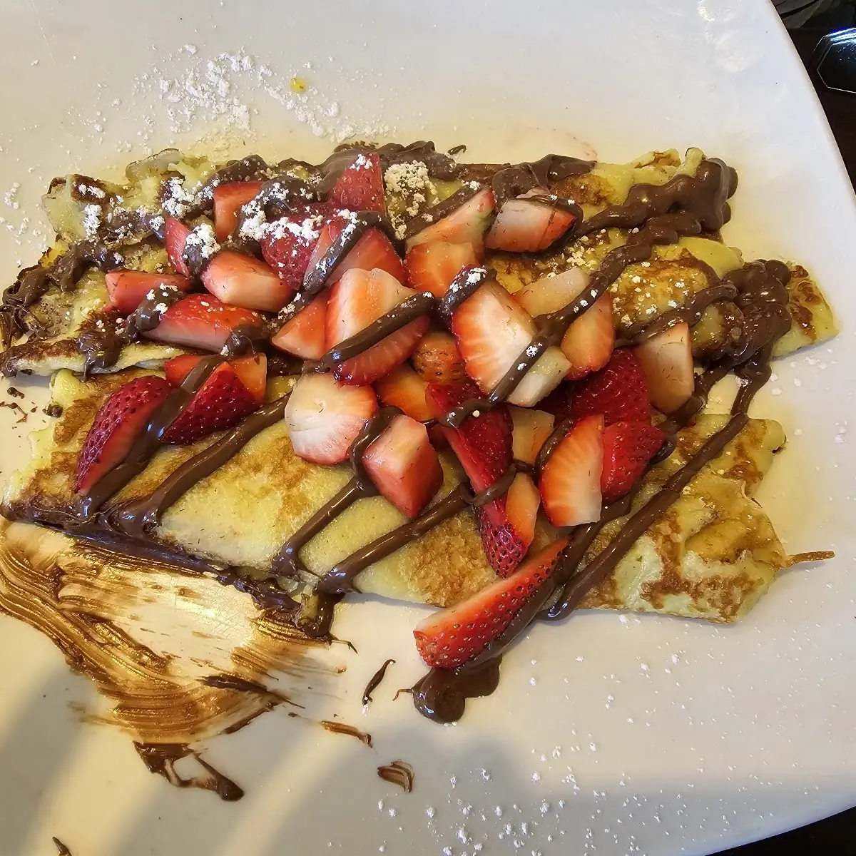 Nutella Crepe with Strawberries