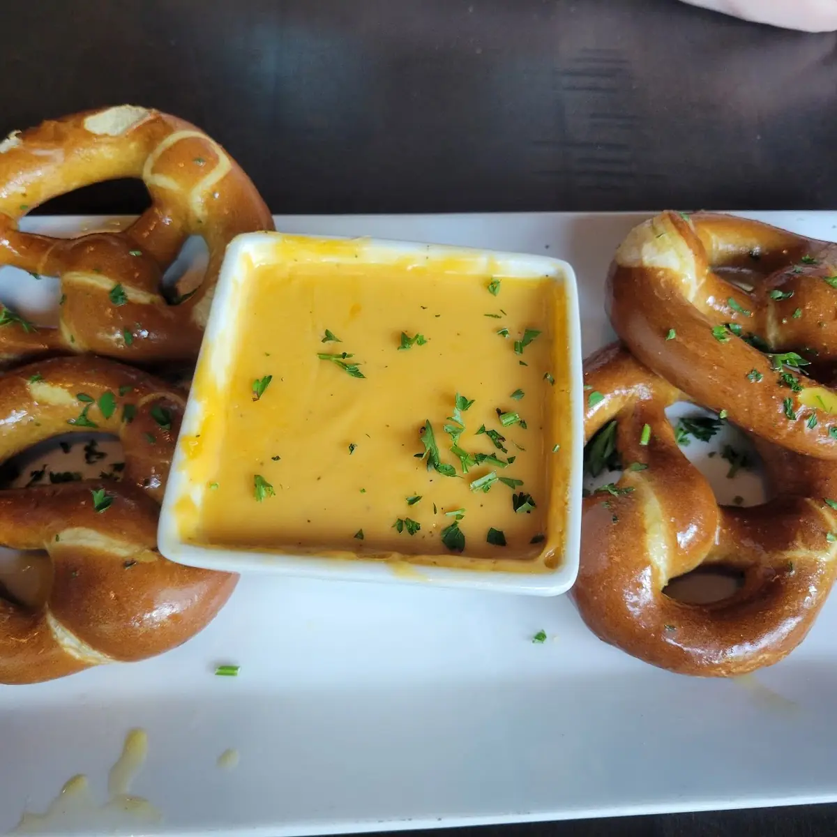 Beer Cheese Dip with Pretzels