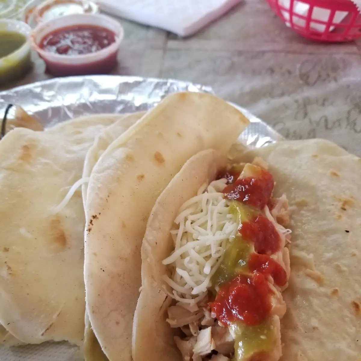 Corn Chicken Tacos