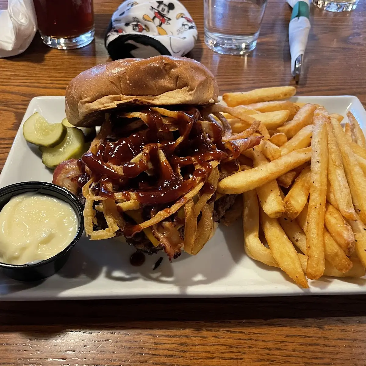 Cola BBQ Bacon Burger with Fries