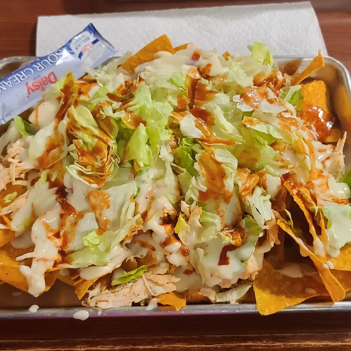 BBQ Nachos with Smoked Chicken