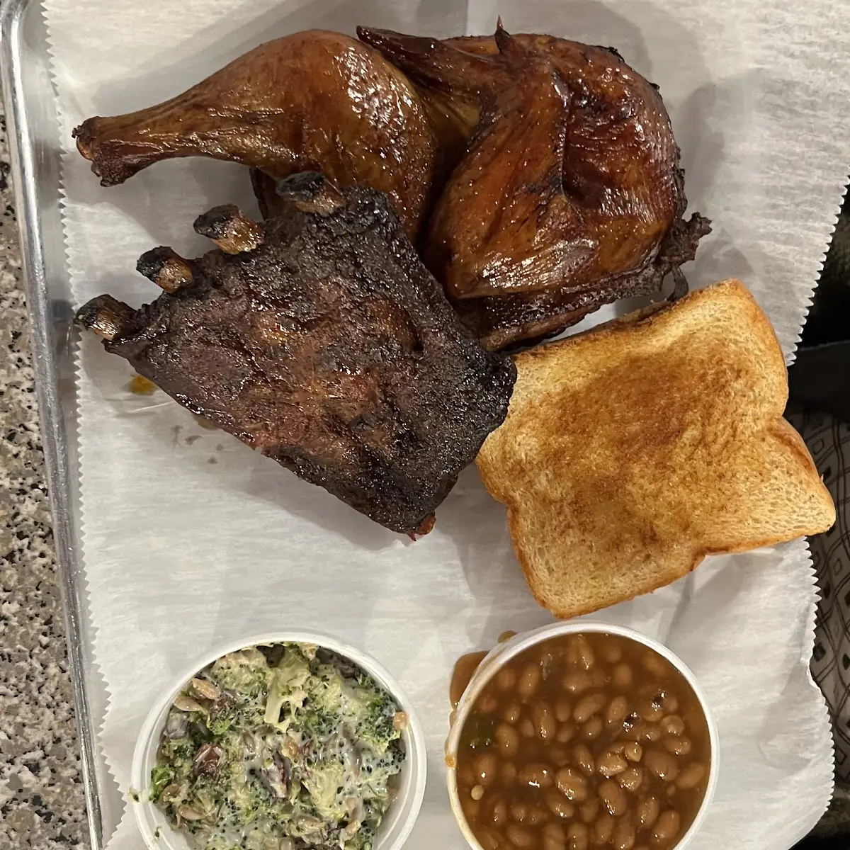 Ribs with Baked Beans