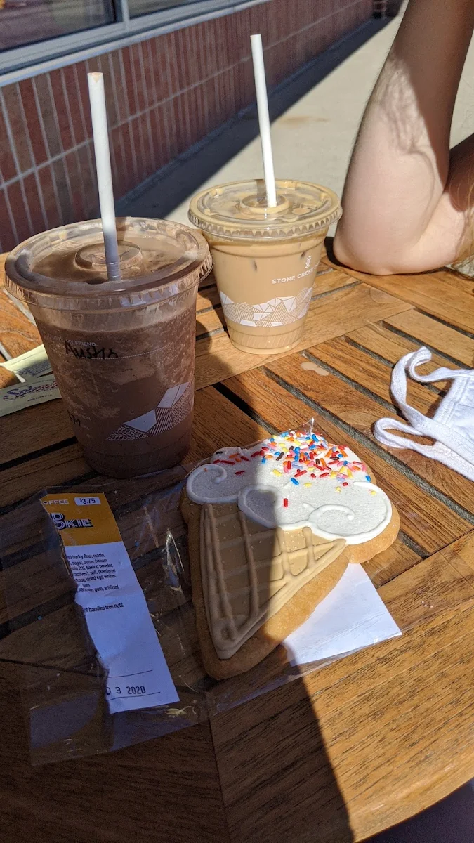 Iced Mocha and Sugar Cookie