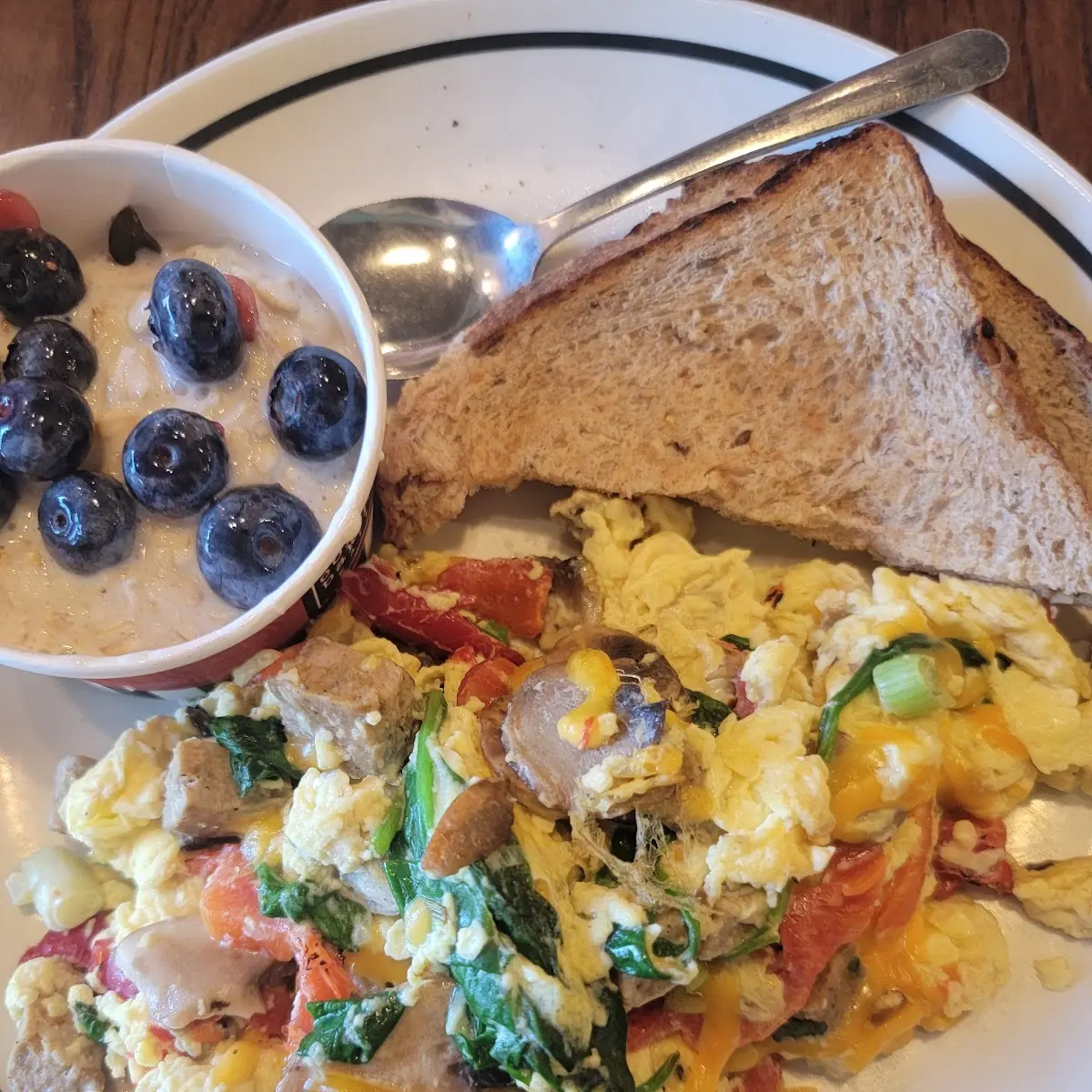 Garden Gate Scrambler Veggie Omelette