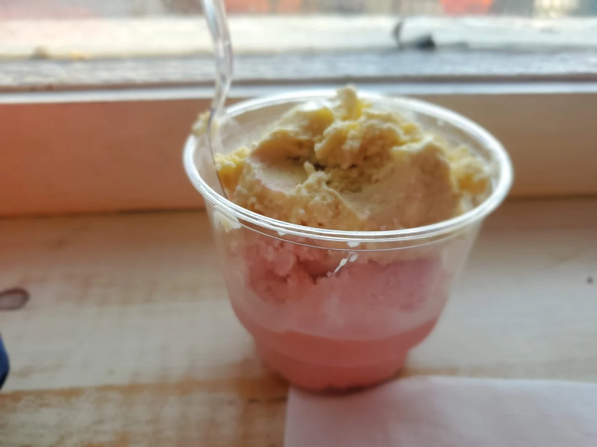 Large Cup Big Red and Banana Pudding