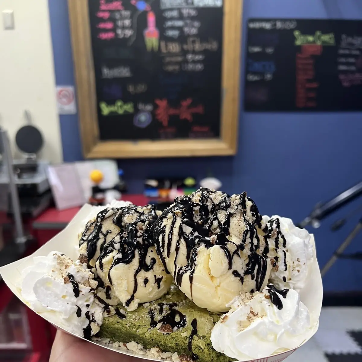 Matcha Brownie Sundae