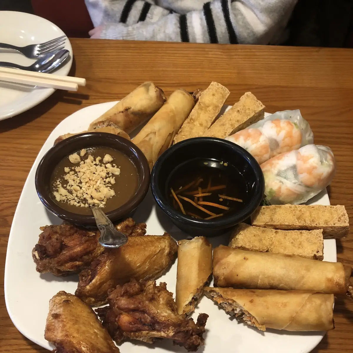 Fresh Spring Roll and Fried Tofu
