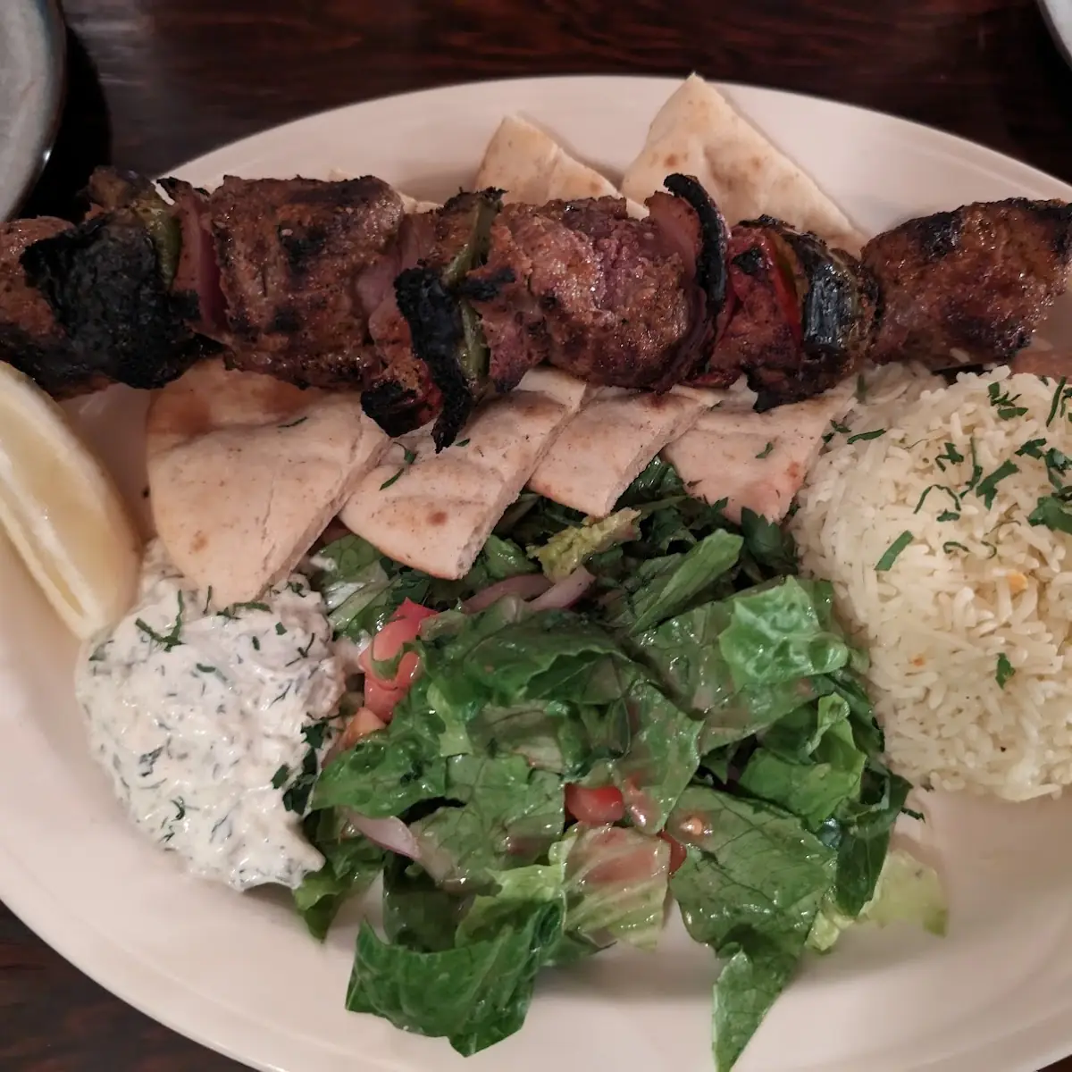 Lamb Souvlaki Plate