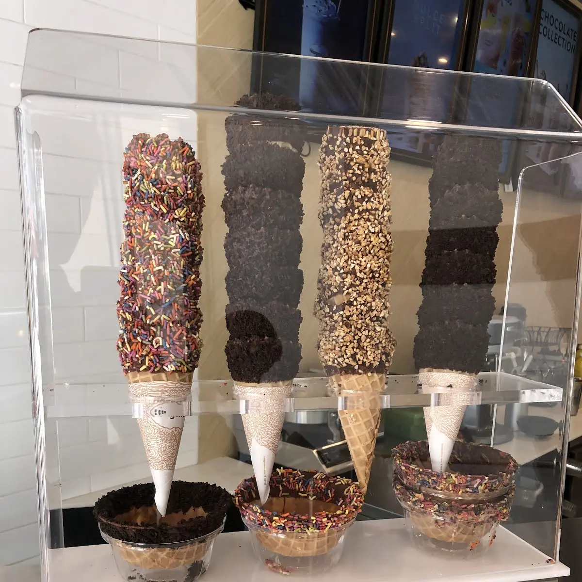 Chocolate Dipped Waffle Cone
