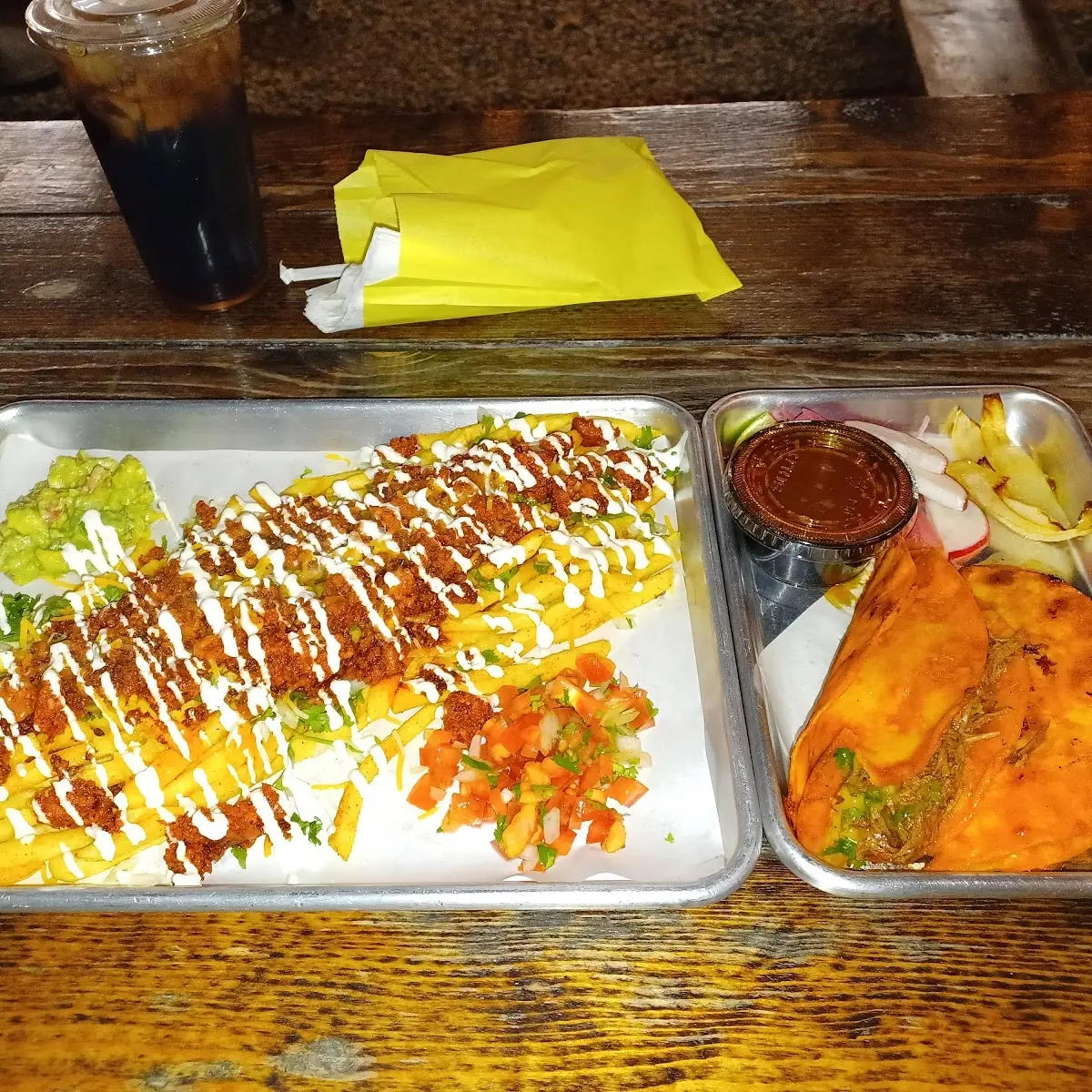 Asada Fries and Quesabirras