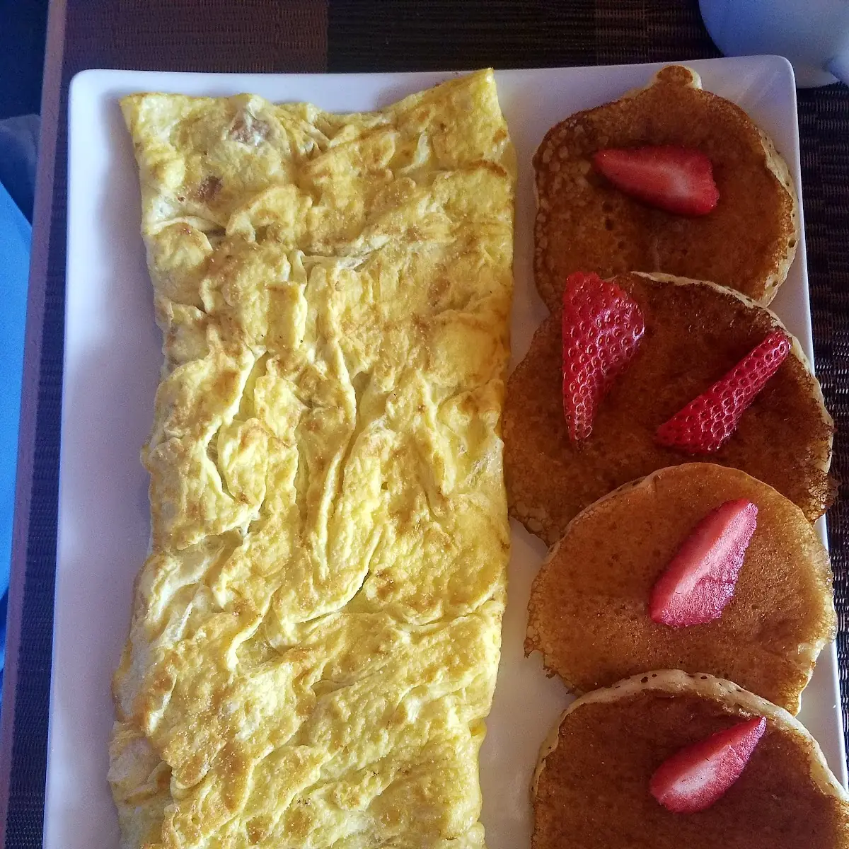 Western Omelette with Pancakes