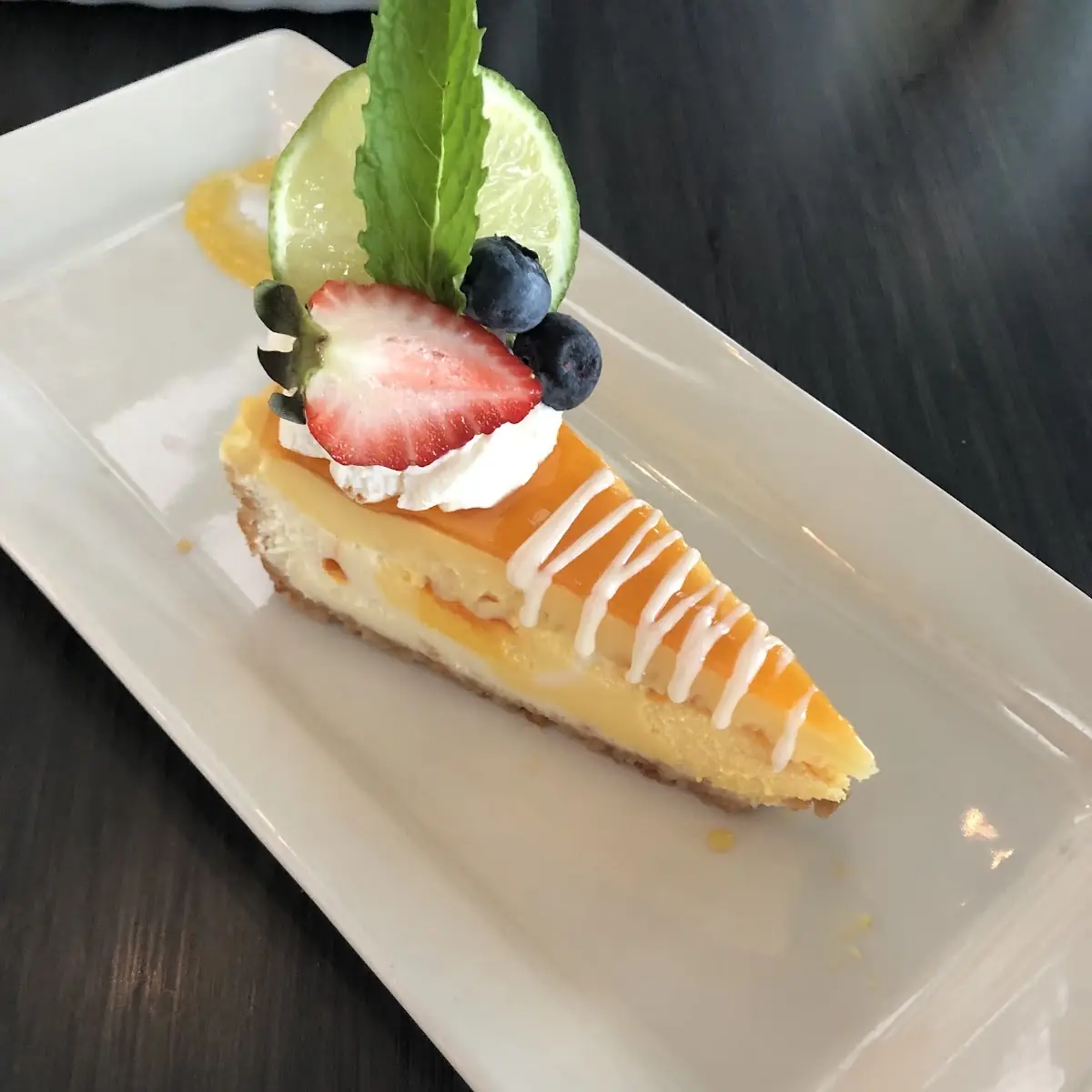 Mango Key Lime Cheesecake