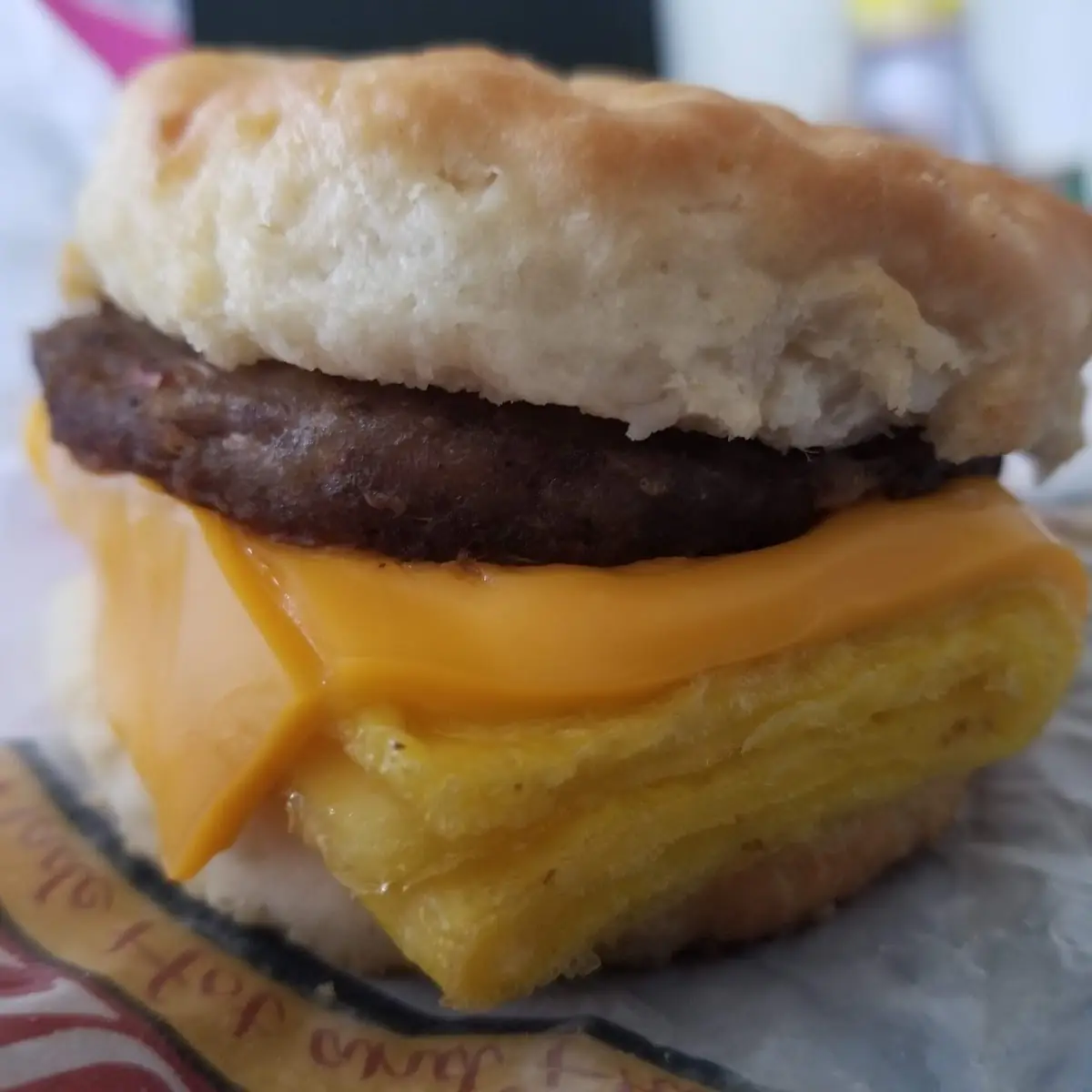 Sausage Egg and Cheese Biscuit