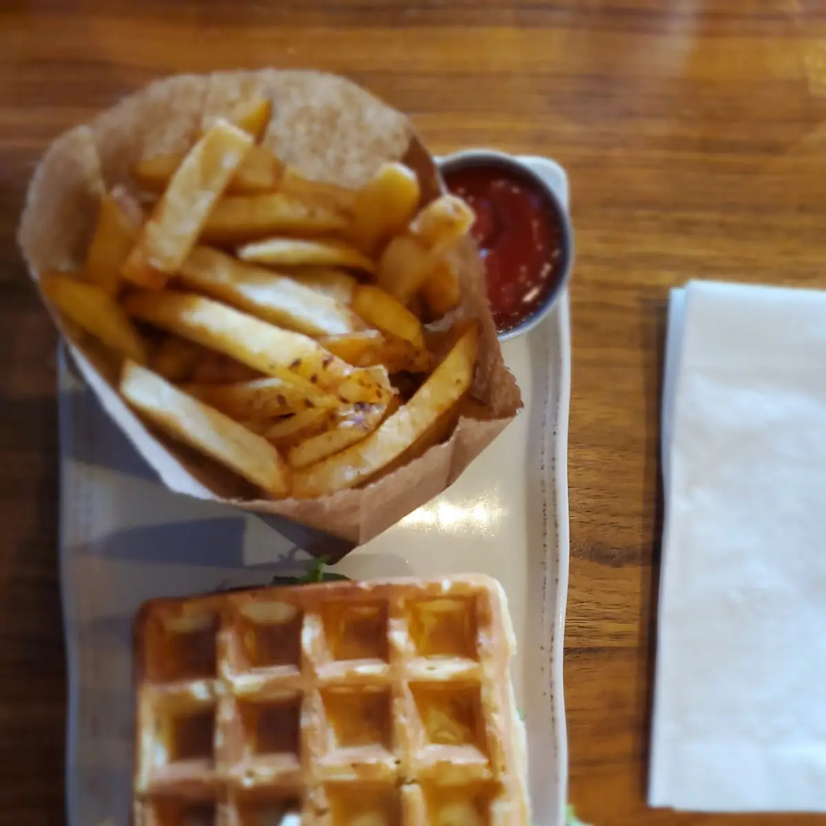 Chicken and Waffle Club Sandwich