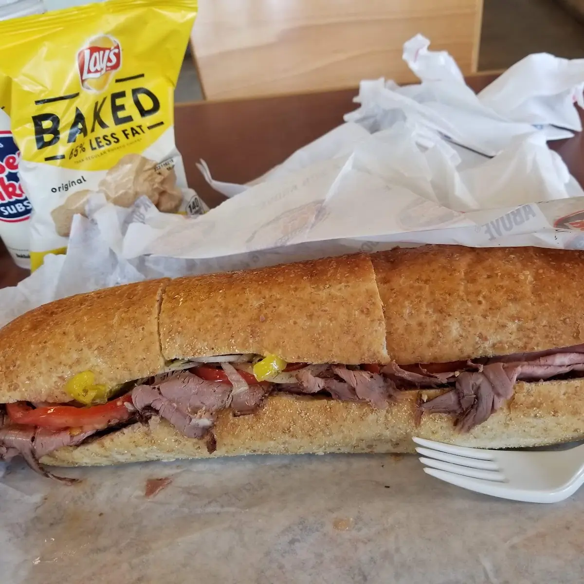 Roast Beef on Wheat Bread