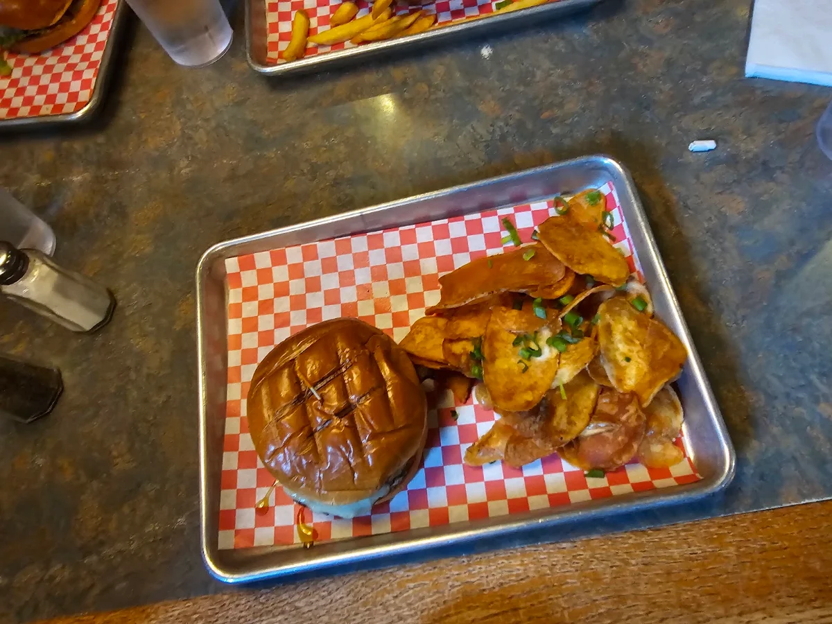 Maple Cheddar Bacon Burger