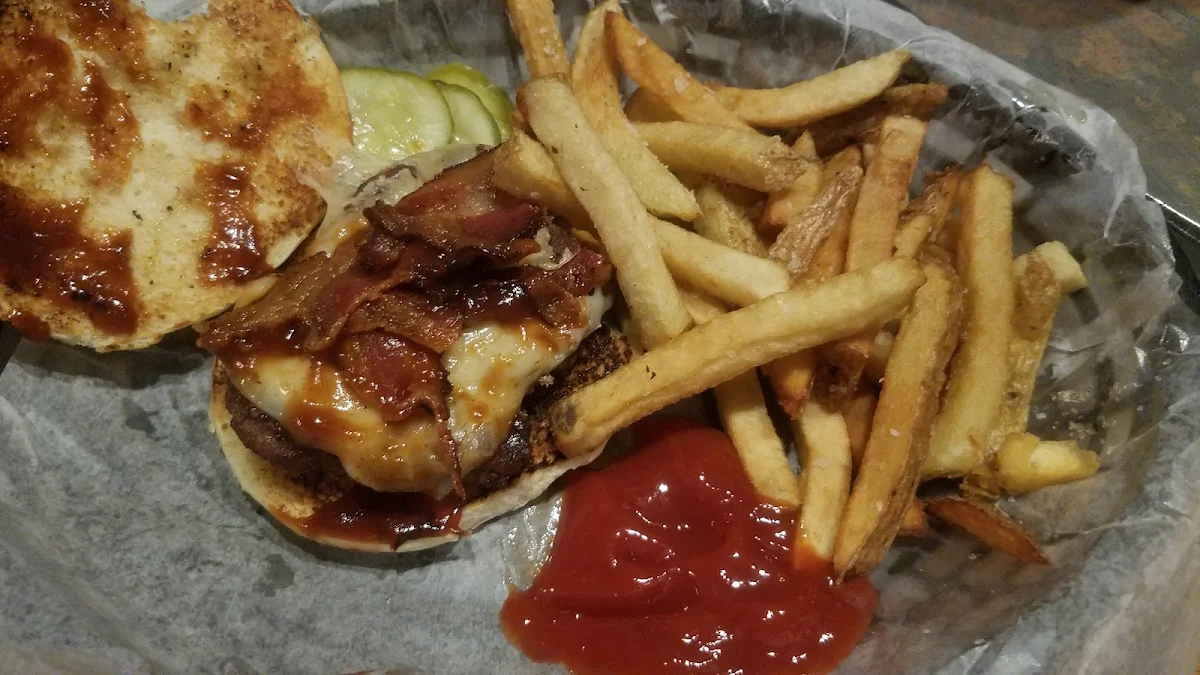 Rodeo Burger and Fries