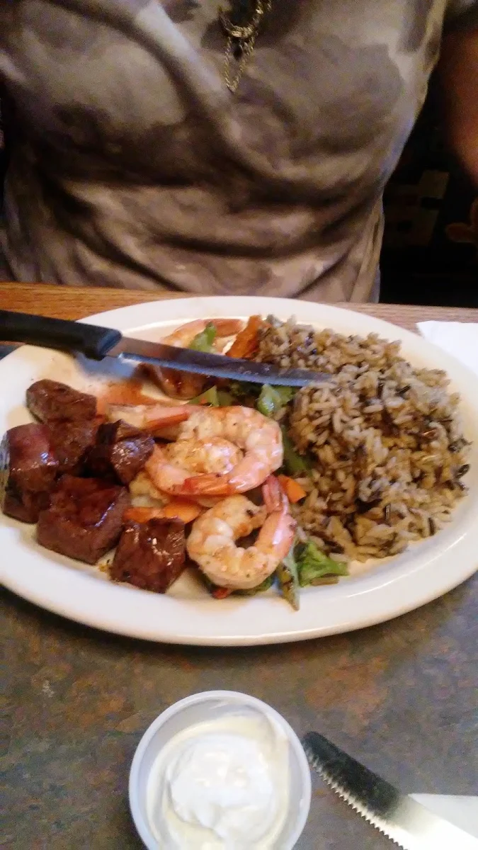 Steak Tips and Shrimp