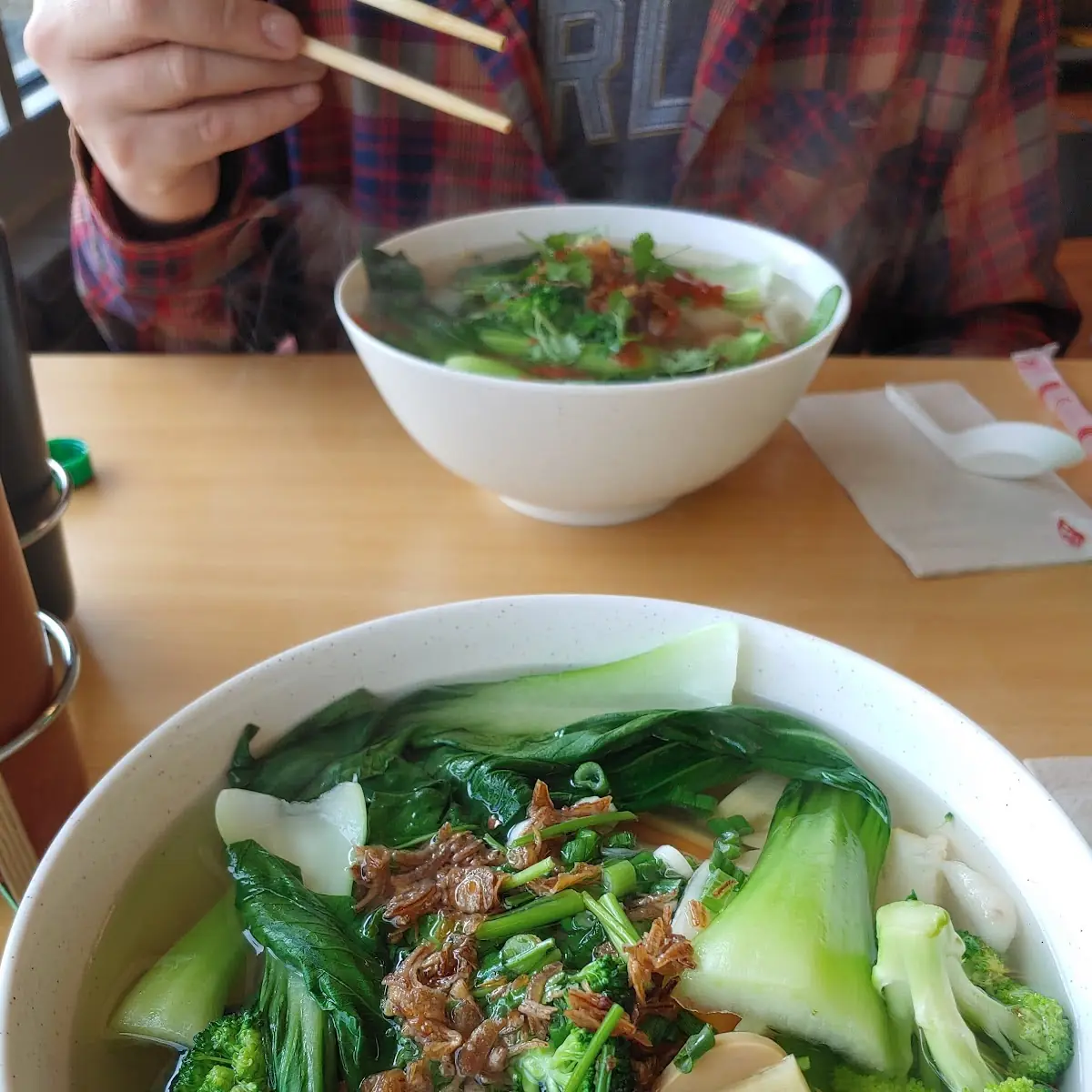 Vegetable Soup Broth w Rice Noodles