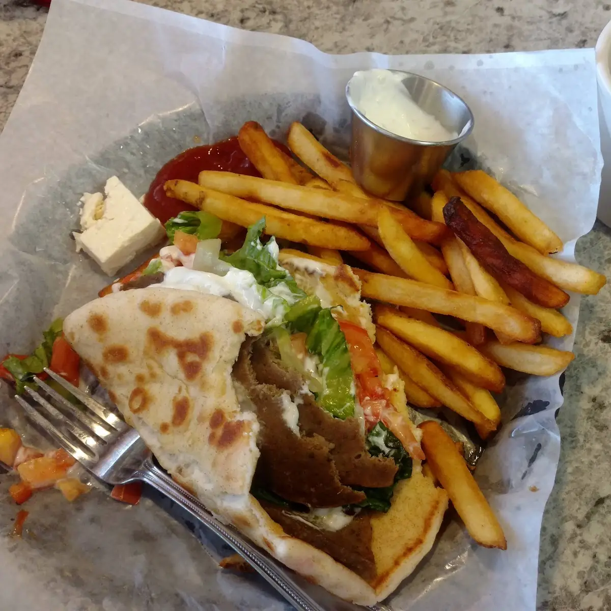 Gyro Sandwich Platter
