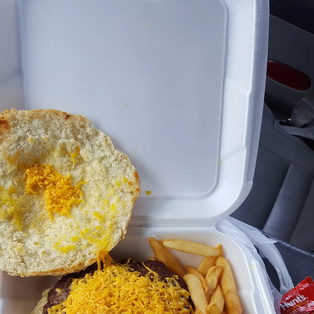 Cheese Burger and Fries