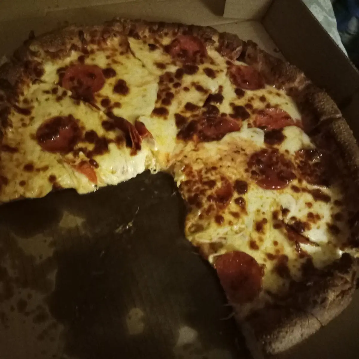 Deep Dish Pepperoni with No Sauce