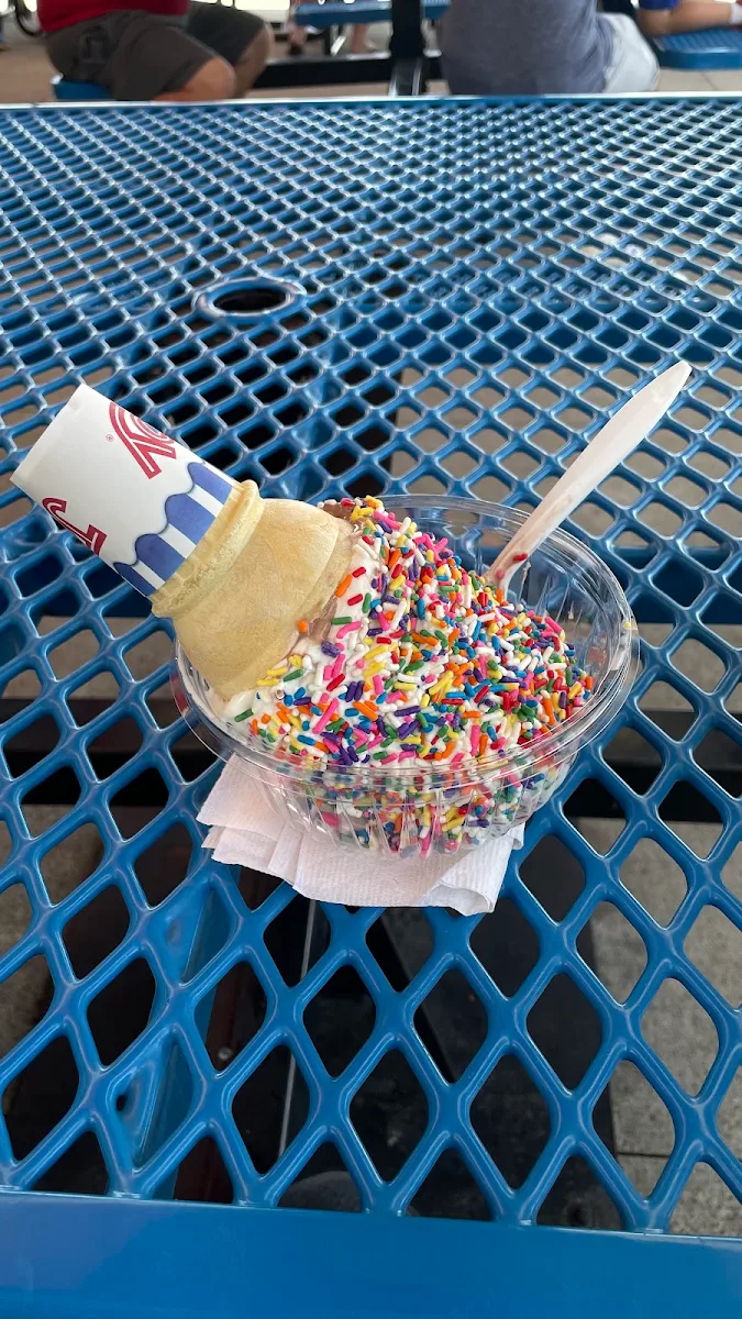 Medium Twist Soft Serve Ice Cream Cone