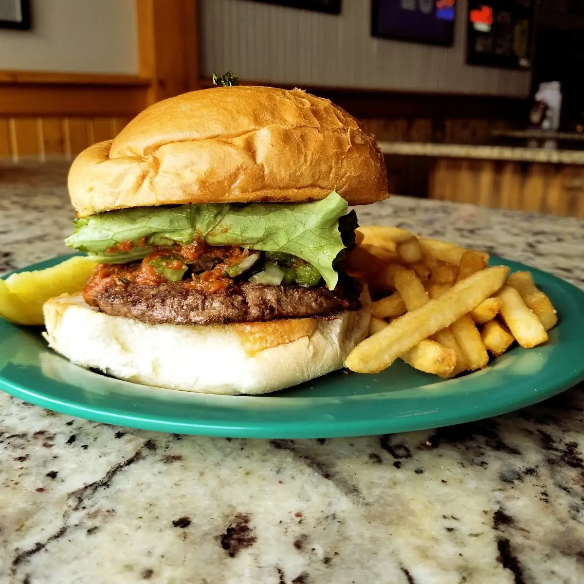 Hofbrau Beer Cheese Burger