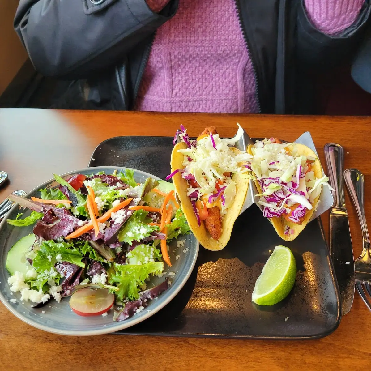 Fish Tacos with Side Salad