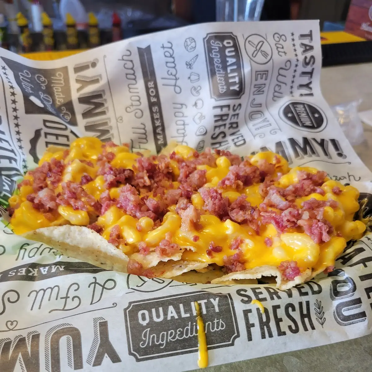 Mac and Cheese Fries with Bacon
