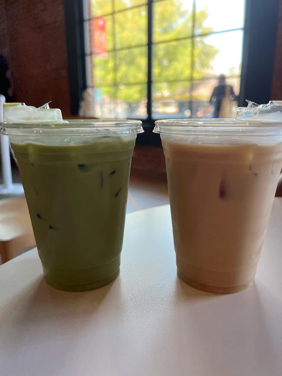 Matcha Latte and Horchata Cold Brew