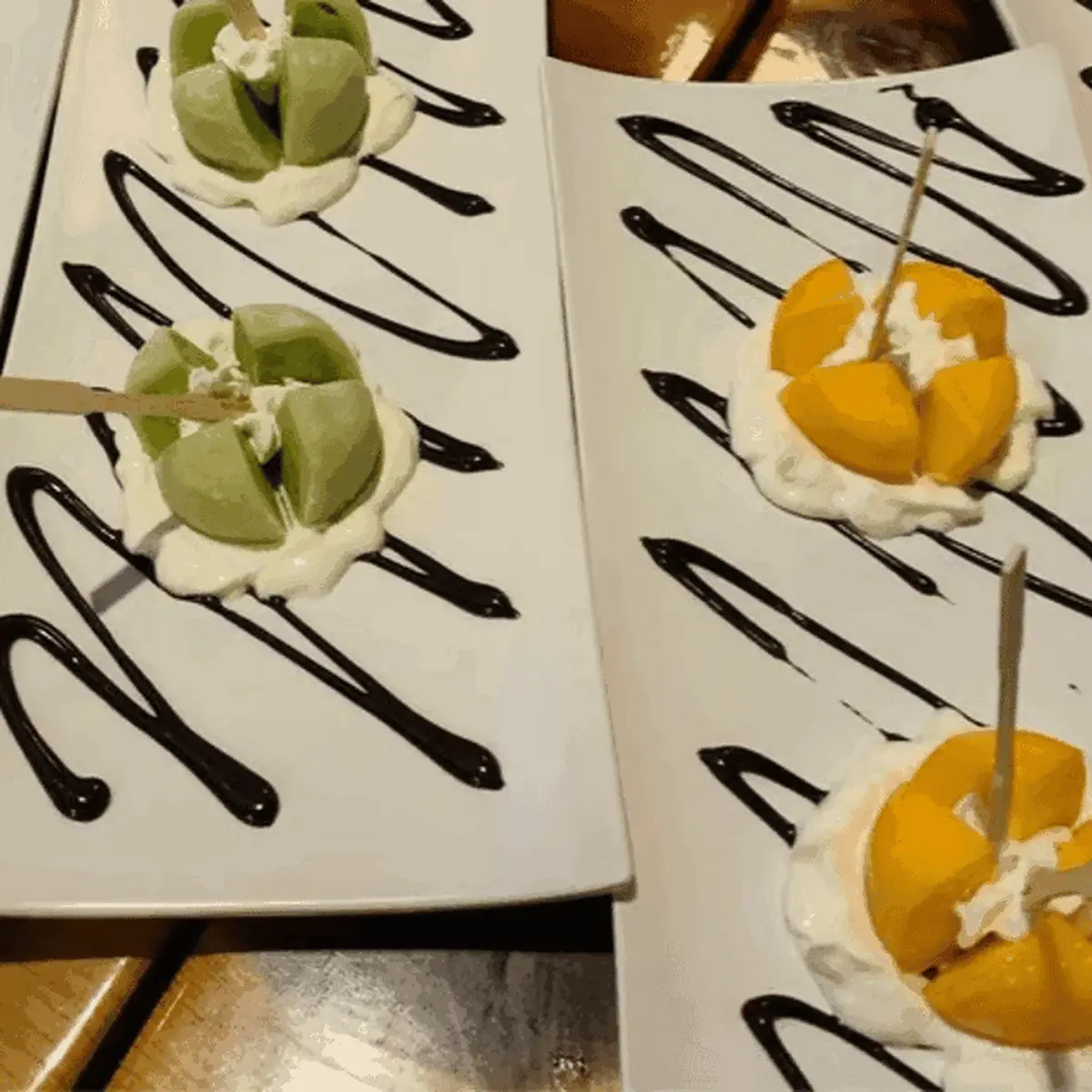 Mango and Matcha Mochi Ice Cream