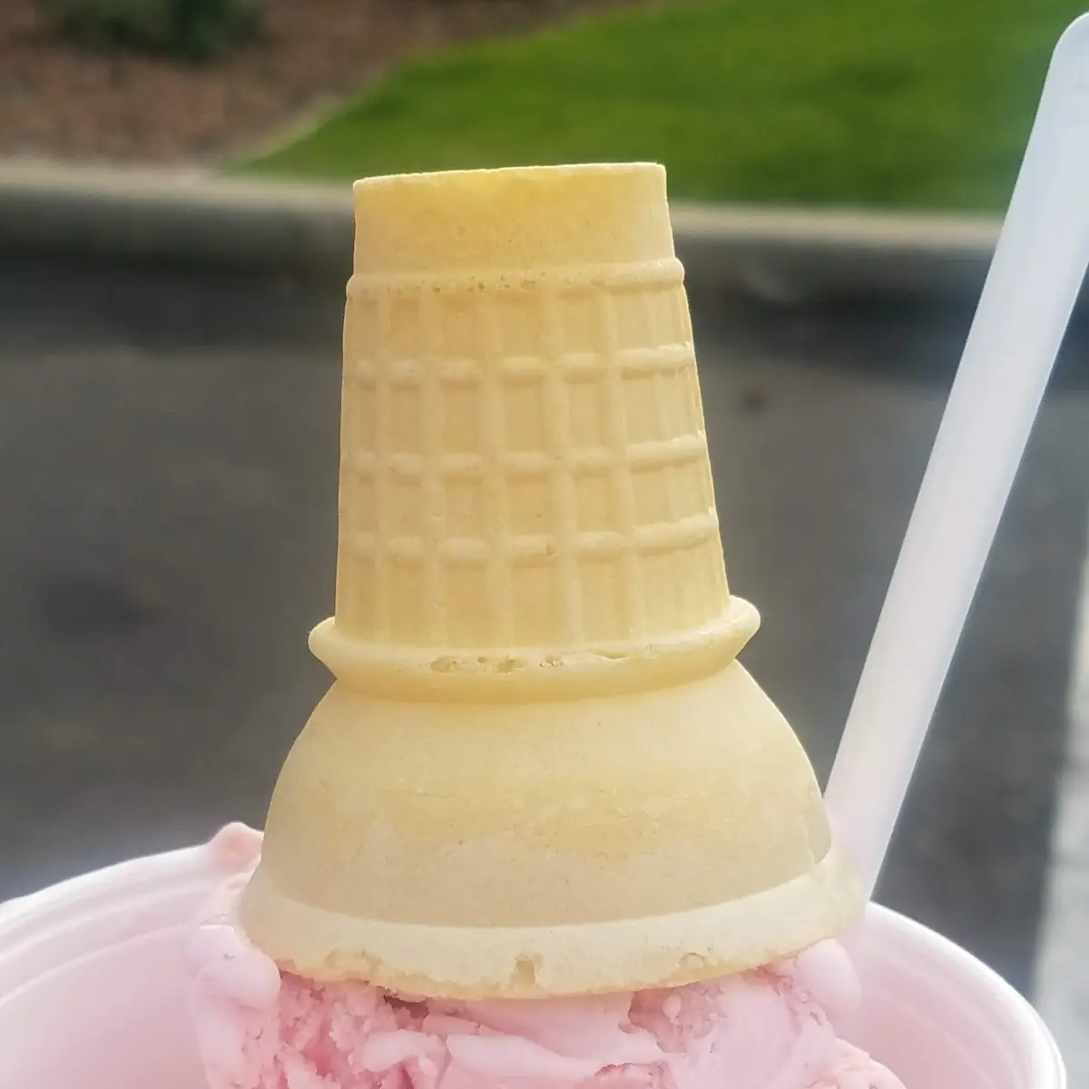 Strawberry Ice Cream Cone