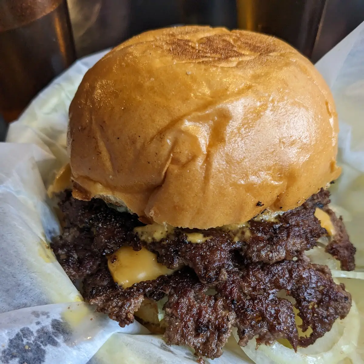 Juicy Cheeseburger with Brioche Bun