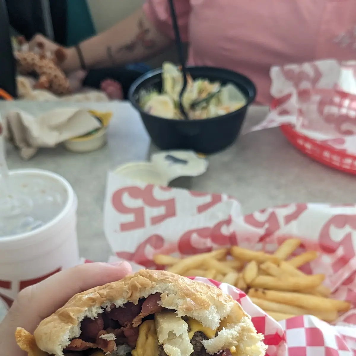 Burger and Fries