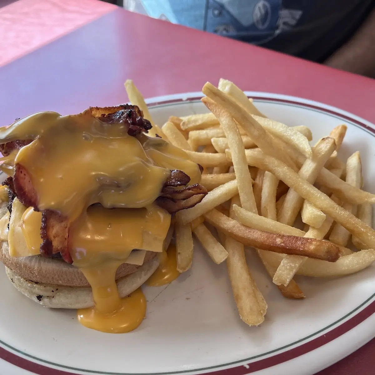 Bacon Cheeseburger and Fries