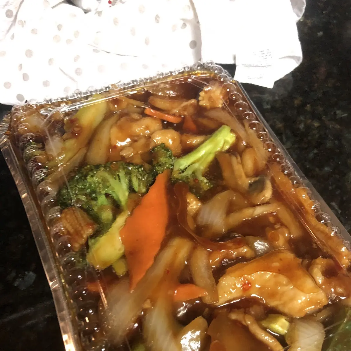 Triple Delight w Garlic Sauce