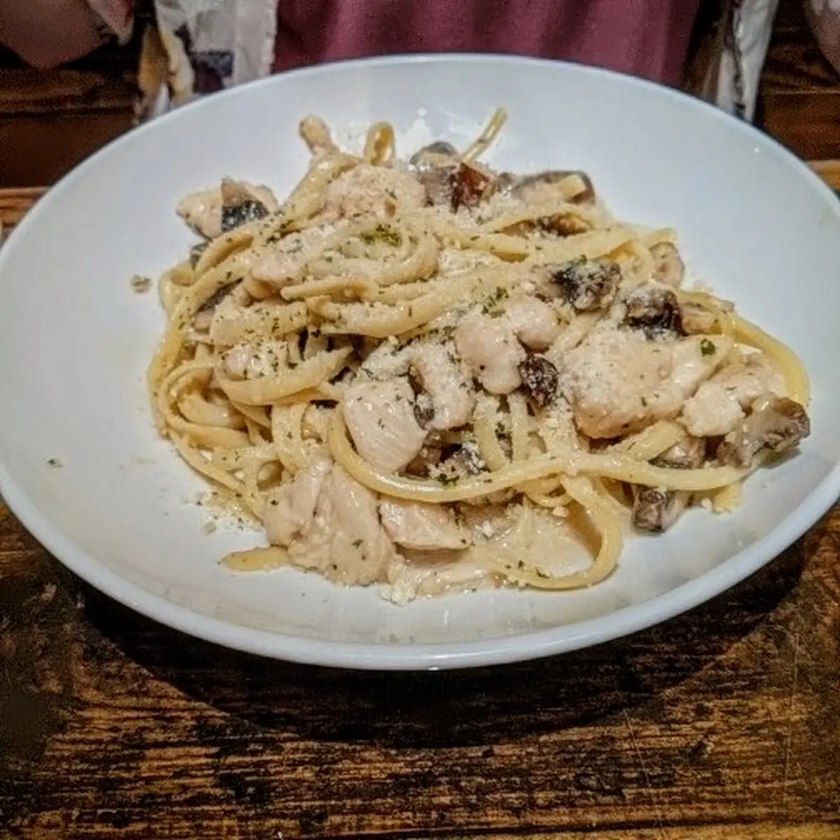Mushroom Chicken Alfredo