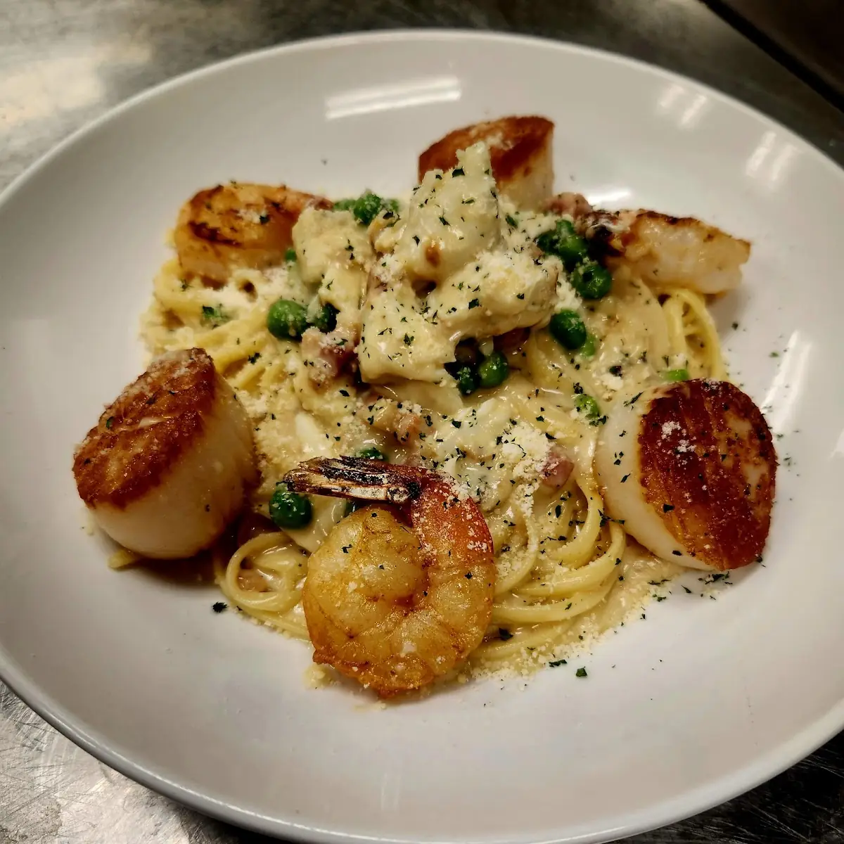 Seafood Carbonara Pasta