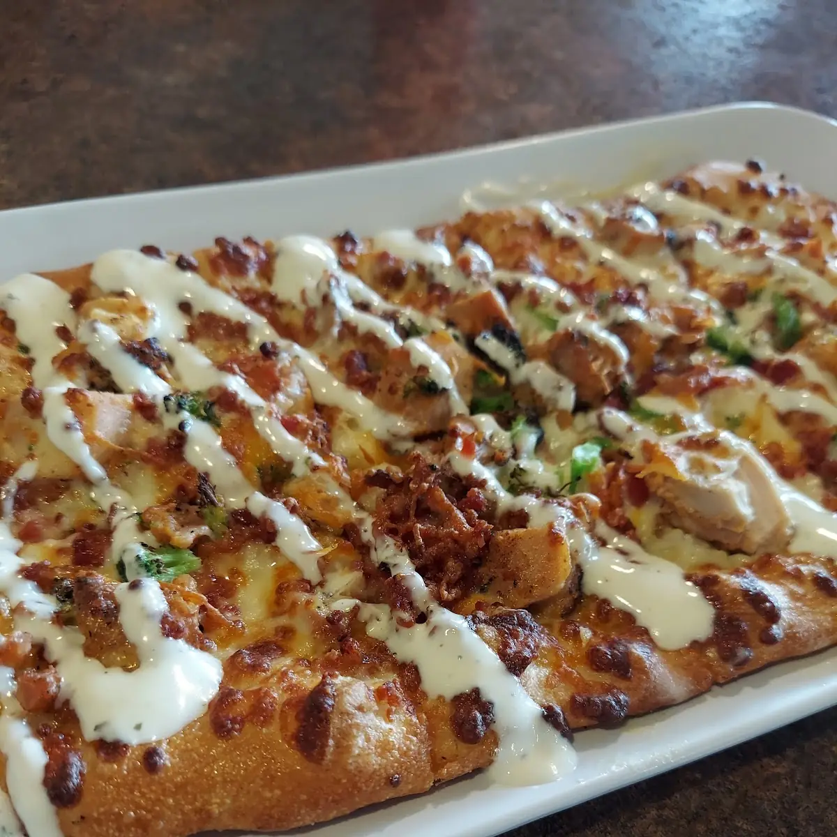 Chicken Bacon Ranch Flatbread