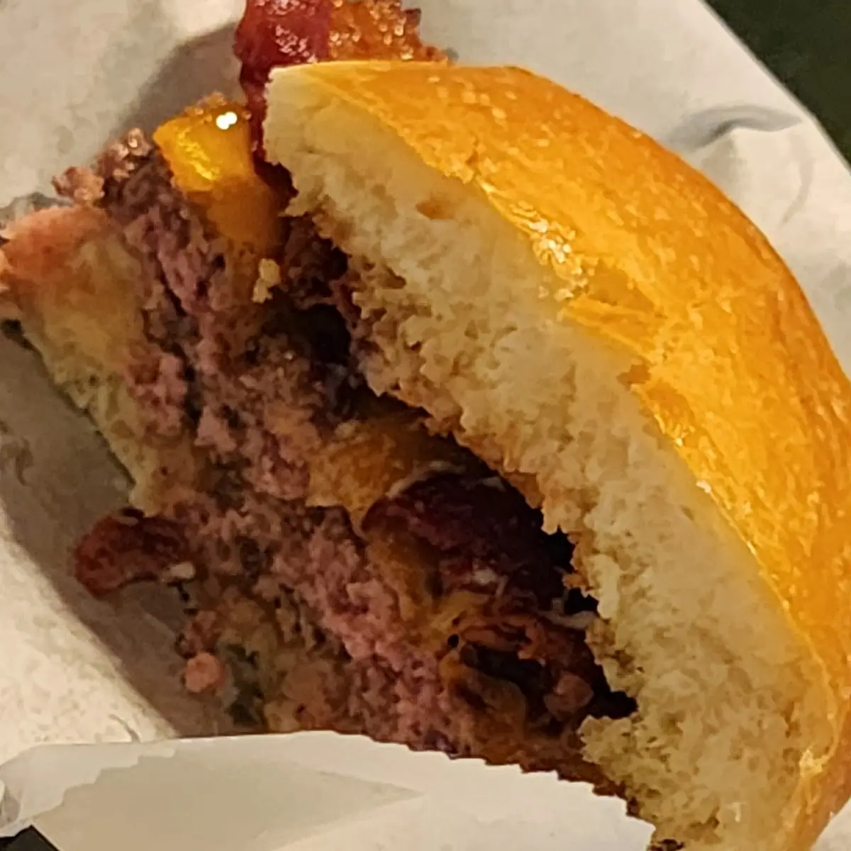 Bacon Cheeseburger Cooked Medium